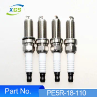 4PCS PE5R-18-110 ILKAR7L11 94124 Iridium Spark Plug For Mazda 3 6 CX-3 CX-5 MX-5 2.0 2.5L Miata PE5R18110