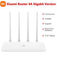 Xiaomi Router 4A Gigabit Version Network Ports 2.4/5 GHz 128MB Repeater External Signal Amplifier Mi Home Parental Control