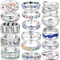 925 Sterling Silver Infinite Love Ring Original Design Zircon Finger Rings For Women High Quality Wedding Jewelry Gift