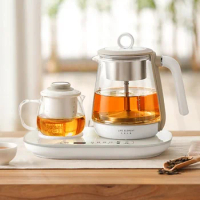 Life Elements 220V Dual-purpose Tea Maker Home Smart Insulated Kettle Flower Teapot Electric Kettle Glass Teapot