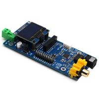 AK4118 Digital Receiver Board Audio Decoder DAC SPDIF to IIS Coaxial Optical USB AES EBU Input Support XMOS Amanero OLED