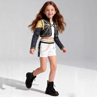 European and American Cross-Border New Girl Witch Cosplay Costume Children's Popular Singer Outfit S