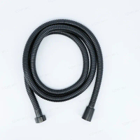 1.5M 2M Stainless Steel Black Shower head water Hose Extension Pipe tube 150cm 200cm Bathroom Water 