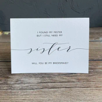 I Found My Mister But I Still Need My Sister Card, Will You Be My Bridesmaid Card, Bridesmaid Proposal Card, 6pcs