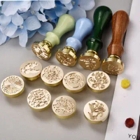 happy birthday brass wax seal stamp sealing stamps letter Stamp for Wedding  Invitation Copper wax seal