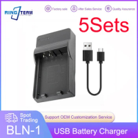 5Sets/Lot BLN1 BLN-1 Battery USB Charger for Olympus Digital Cameras OM-D E-M5 / II OM-D E-M1 PEN E-P5 ....