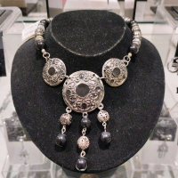 Art Fashion - Kalung dari perak bakar Kerajinan perak kalung perak perhiasan perak