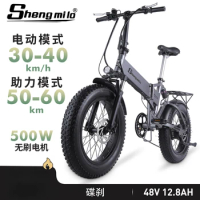 Electric bike, mountain bike, ATV, folding bike, 20-inch snowmobile, lithium battery helps adult battery car.