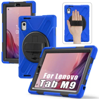Shockproof Cover for Lenovo Tab M9 HD TB-310FU 2023 9"Case with 360° Rotating Kickstand Hand Shockproof Funda for Lenovo Tab M9