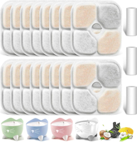 16 Pack Cat Water Fountain Filters Compatible with Catit PIXI Cat Drinking Fountain Replacement Trip