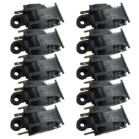 10-piece Electric Kettle Switch 4.6x2.2mm Thermostat Temperature Control XE-3 JB-01E 16A Terminal Kitchen Appliance Parts
