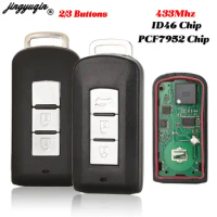 jingyuqin 433.92Mhz G8D-644M-KEY-E Remote Car Key FSK ID46 PCF7952 Chip For Mitsubishi Lancer Outlander ASX Fob 2/3 Button
