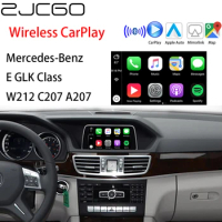 ZJCGO Wireless Apple CarPlay Android Auto interface adapter BOX For Mercedes Benz E GLK Class W212 C207 A207 NTG System