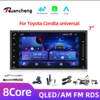 2 din android 11 Universal Car Multimedia Radio Player CarPlay 2Din Stereo For Toyota VIOS CROWN CAMRY HIACE PREVIA COROLLA RAV4