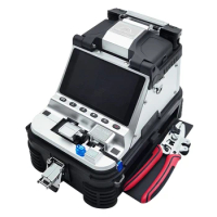 Signal fire AI10 6 Motors Core Alignment Automatic Fiber Optic Splicer with Electric Cleaver Optical Fusion Machine