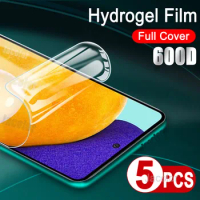 5 Pieces Protective Hydrogel Film For Samsung Galaxy A52S A52 A42 A32 A22 A12 Front Screen Gel Protector Samsun Glaxy A 52S 32