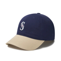 【MLB】可調式軟頂棒球帽 Varsity系列 西雅圖水手隊(3ACP3303N-52NYS)
