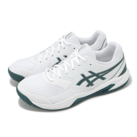 Asics 網球鞋 GEL-Dedicate 8 2E 男鞋 寬楦 白 綠 支撐 緩衝 運動鞋 亞瑟士 1041A410104