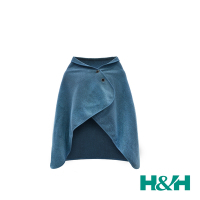 H&amp;H南良遠紅外線蓄熱保溫披毯 藏青藍