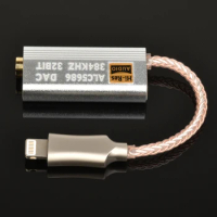 ALC5686 DAC Lightning to 3.5mm decoding HIFI Amplifier adapter earphone cable device Sound amplifie 32bits/384KHz For apple ios