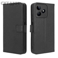 For Oppo Realme C53/ Narzo N53 4G Case Magnetic Book Premium Flip Leather Card Holder Wallet Stand Soft Back Phone Cover Fundas