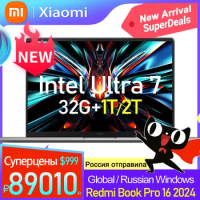 2024 New Xiaomi RedmiBook Pro 16 Laptop intel Ultra 7 Intel ARC Graphics 32GB RAM 1T/2T SSD 3.1K 165Hz 16inch Mi Notebook PC