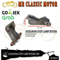 Dudukan Pangkon Lampu Stop Byson Belakang Custom Almunium Silver