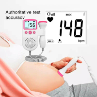 AiQUE 2.5MHz Fetal Doppler Ultrasound 30ml Gel Baby Heart Rate Detector Pregnant Ultrasonic Baby Hea