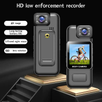 Body Cam Mini Camera Full HD 4K 2MP Rotating Lens 600mAh