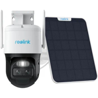 REOLINK TrackMix LTE SP - 4G LTE Cellular Security Camera Outdoor, Dual Lens, Auto Tracking, 6X Hybrid Zoom, 2K Color Night Visi