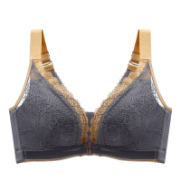 【Ship in 24H】Large Size Underwear 34-46ABCDE Cup Large Size Front Buckle Bra Deep V Push-Up Bra-Beau