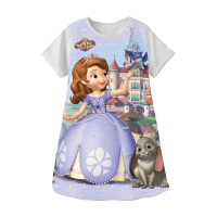 Pakaian Baju Dress Anak 3D Sofia The First V2 Dress Anak Perempuan Premium 1-12 Tahun