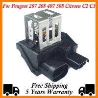 For Peugeot 207 208 407 508 Citroen C2 C3 DS3 Radiator Fan Motor Relay Resistor 1267J6 98372A01 9827870080