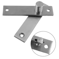 1 Set Stainless-Steel Pivot Hinge 360 Degree Rotating Shaft Wooden Door Hinge Shaft Murphy Positioning Door Shaft HiddenAxis FR