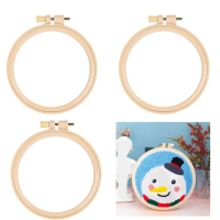 10Pcs Round Plastic Embroidery Hoops Multipurpose Stitching Frame