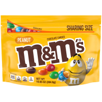 M&amp;M S 經典花生糖衣巧克力 分享包 284.9g 零食/點心