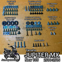 Baut Lengkap Full Set Body Yamaha Jupiter Mx New 135 2010-2015 / Baut Lengkap Fullset Bodi Yamaha Ju