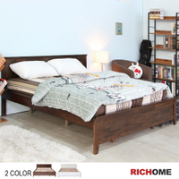 北歐浪漫6呎雙人床(2色)  雙人床架/床架/床/無床墊【BE246】RICHOME