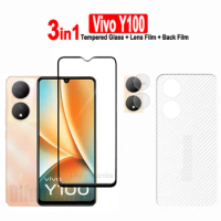 For Vivo Y100 Tempered Glass Vivo Y01 Y02S Y15A Y15S Y16 Y21T Y22S Y33S Y33T Y35 Y36 Y30 Y72 Y52 Y76 Y78 5G Screen Protector