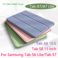 Tablet Case for Samsung Galaxy Tab A8 10.5 X200 A7 T500 A7 Lite T220 PU Leather Smart Cover For Galaxy Tab S6 Lite S7 S8 Funda