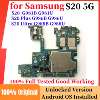 Original Unlocked Motherboard For Samsung Galaxy S20 Ultra Plus S20+ 5G G988B G988U G981B G981U G986B G986U Main Logic Board