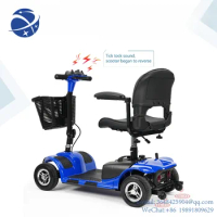 4 Wheel Mobility Scooter Electric Power Mobile Wheelchair for Seniors Adult Elderly Folding Compact Travel Scooter with Basket