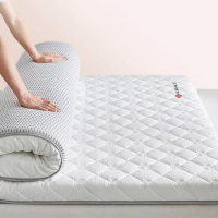Latex Sponge Mattress Floor mat Foldable Slow rebound Tatami pad Soybean fiber Cover Bedspreads 4/7cm thickness mattresses