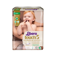 【麗貝樂】Touch 黏貼型 嬰兒尿布/紙尿褲 5號 2箱