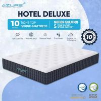 Azure Hotel Deluxe 10-Inch Mattress – Orthopedic Back Support, Luxury Pillow Top, Zero Motion – Sing
