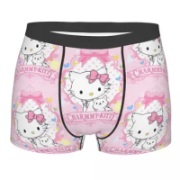 Custom Funny Charmmy Kitty Sanrio Cartoon Boxers Shorts Panties Men's Underpants Breathable Briefs Underwear