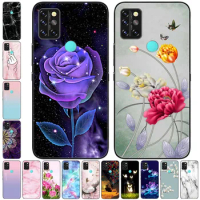 For UMIDIGI A9 Case Landscape Flowers Silicone Soft Bag Phone Cover for Umidigi A9 Pro / A7 Pro / A7s / A 9 Capa Protector A9Pro