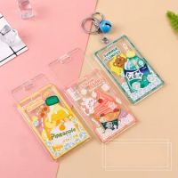 2023 New Kawaii Hard Plastic Clear Acrylic Office Staff Card Cover Case Protect Sleeve Girl Student Id Name Bus Card Holder Case