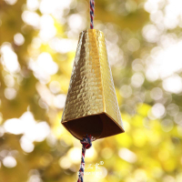 風鈴 【方寸】日式風鈴 和風掛件純黃銅鈴鐺冥想掛鈴禪意掛飾 庭院日料飾