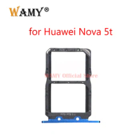 Original New Sim Card Tray Slot Holder Socket For Huawei Nova 5t nova5t Replacement Part